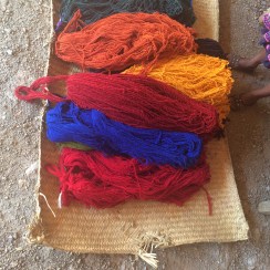 Weaver's yarn-natural dye