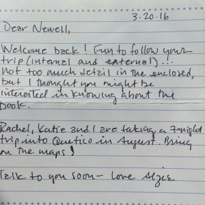 My brother's script. 